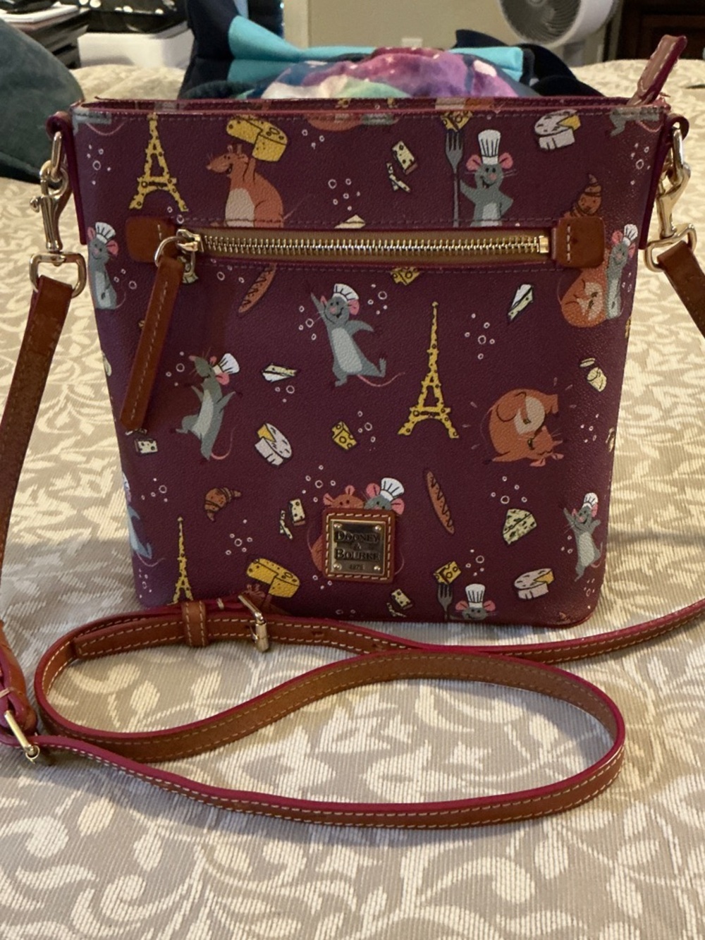 2022 Disney Parks Dooney & Bourke Ratatouille Remy Emile Crossbody Bag New